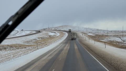 WINDY DAY IN WYOMING USA I 80