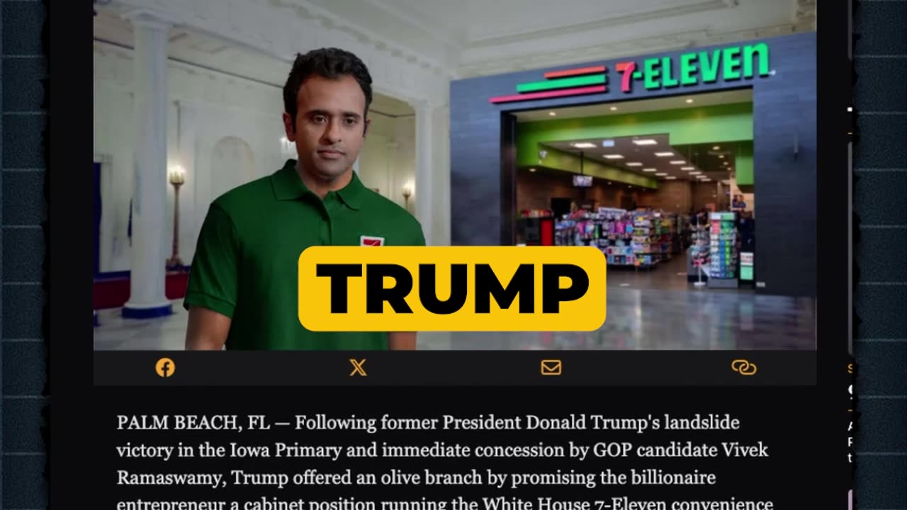 Vivek laughs off the hater. #7Eleven #Ramaswamy #Trump #Woke
