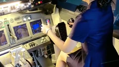 Beautiful girl Pilot