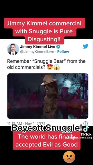 JIMMY KIMMEL COMMERCIAL WITH SNUGGLE PURE DISGUSTING