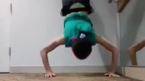 Short Of Workout #6! Wall Pushups!