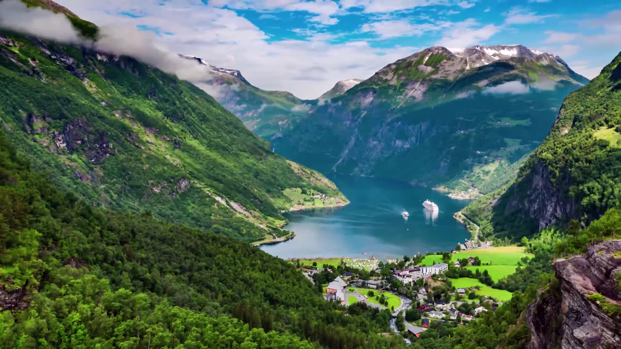 Captivating Aerial Adventure: Exploring Nature's Islands and Majestic Mountains with Drones