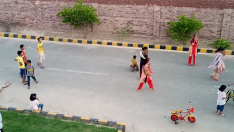 Desi Game "Pithu Garram". Very popular in the world.