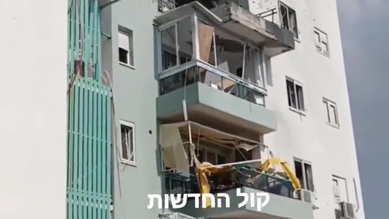 FOOTAGE: View from Ashkelon after recent Hamas rockets landing.