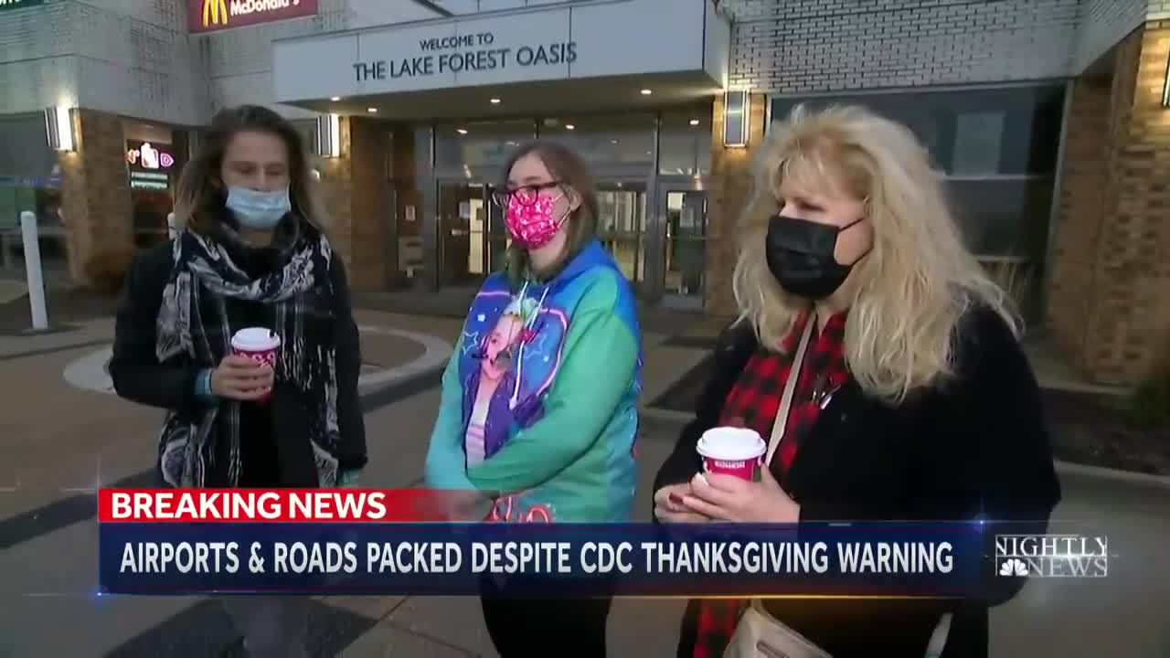 Americans On The Move For Thanksgiving Despite Expert Warnings NBC Nightly News