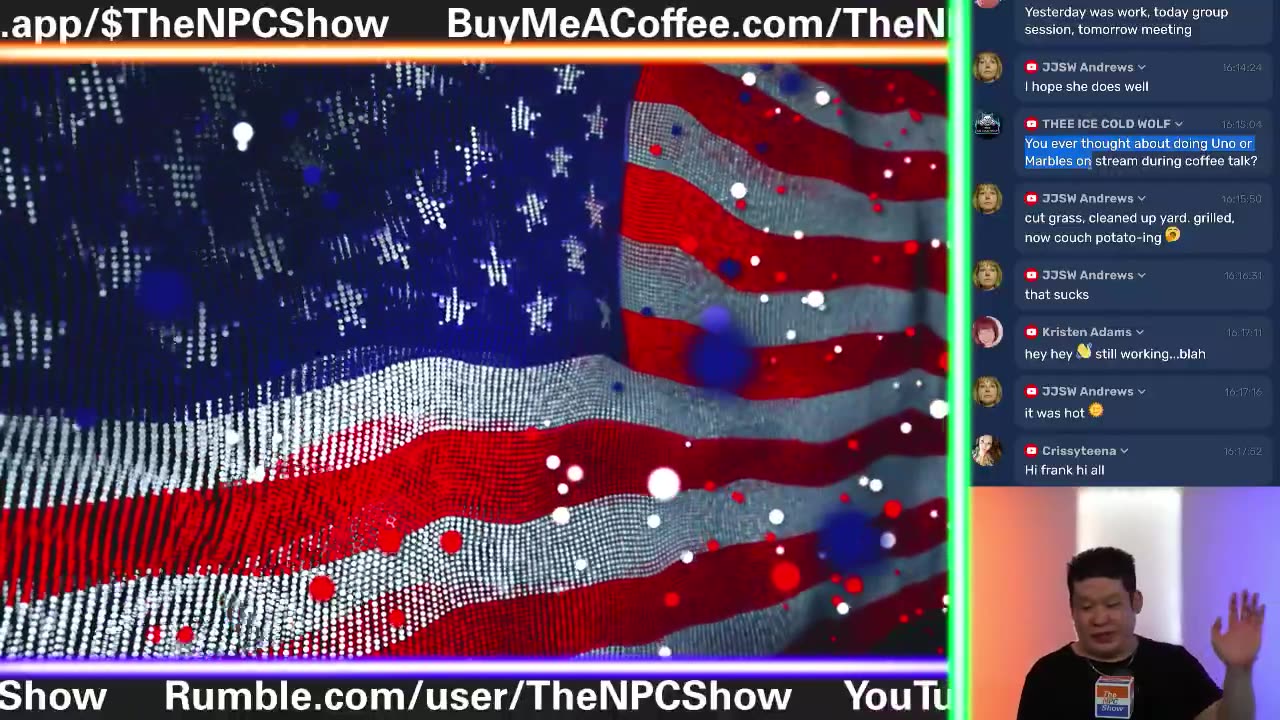 🔴LIVE: NPC Coffee Talk - ReDoing My Lights 🟠⚪🟣 The NPC Show