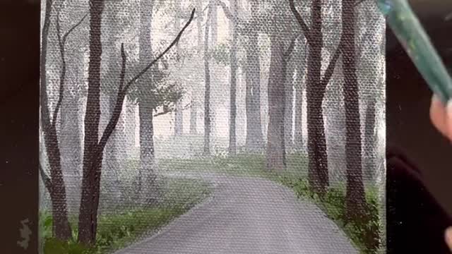 Paint-tober Day 9- Misty Forest