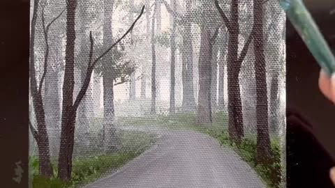 Paint-tober Day 9- Misty Forest