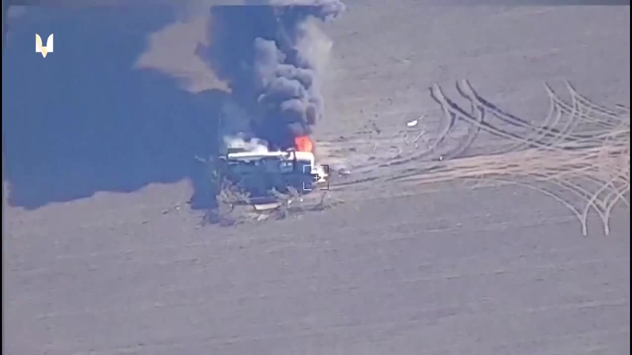 Ukrainian RAM loitering munition hits a Russian BUK air defense system