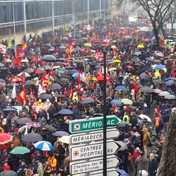 LARGE PROTEST IN FRANCE 19/01/2023