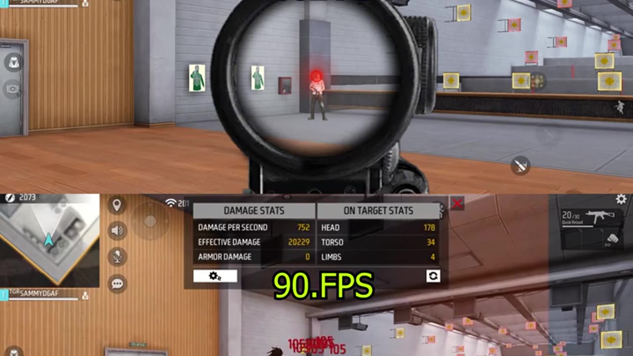 Free fire 60fps vs 90fps