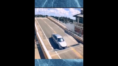 Car crash bridge: Weird moments caught on camera