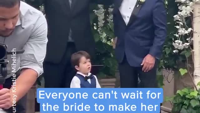 Emotional Moments #bride#weddings#walking down the aisle