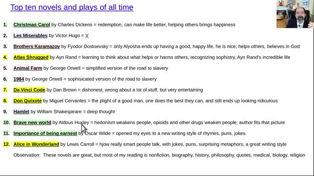 Top ten novels of all time