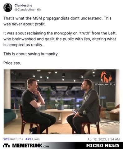 Saving humanity - priceless