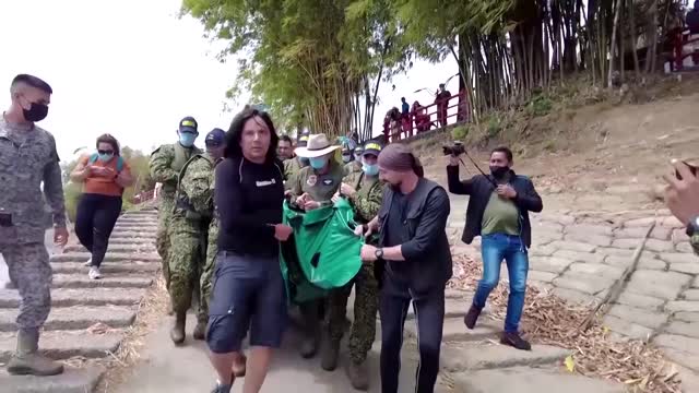 Pink river dolphin rescued in Colombia