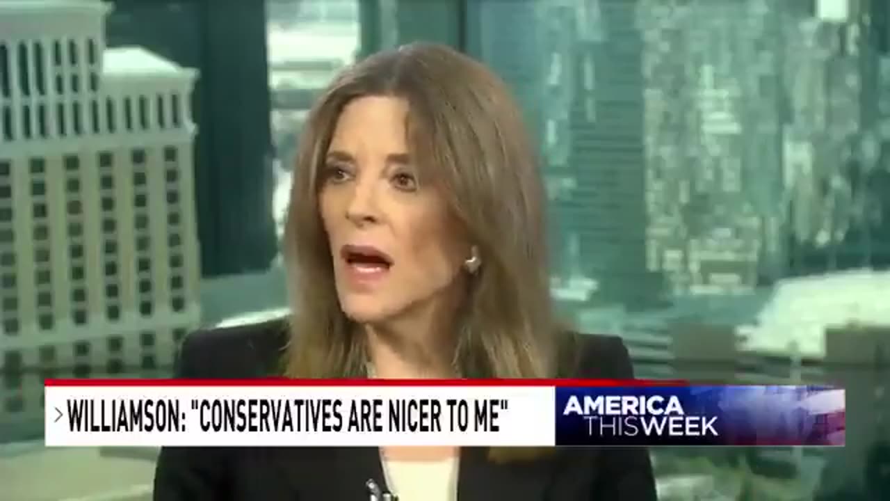 Marianne Williamson who's a Democrat running for President admits how mean the left is