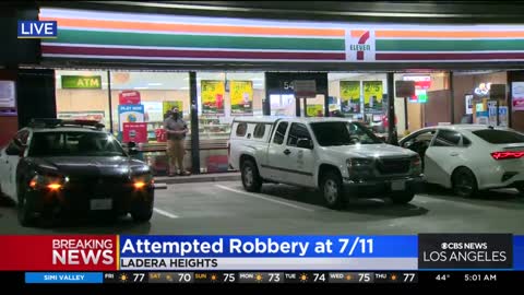 Authorities searching for four suspects who attempted to rob Westchester 7-Eleven