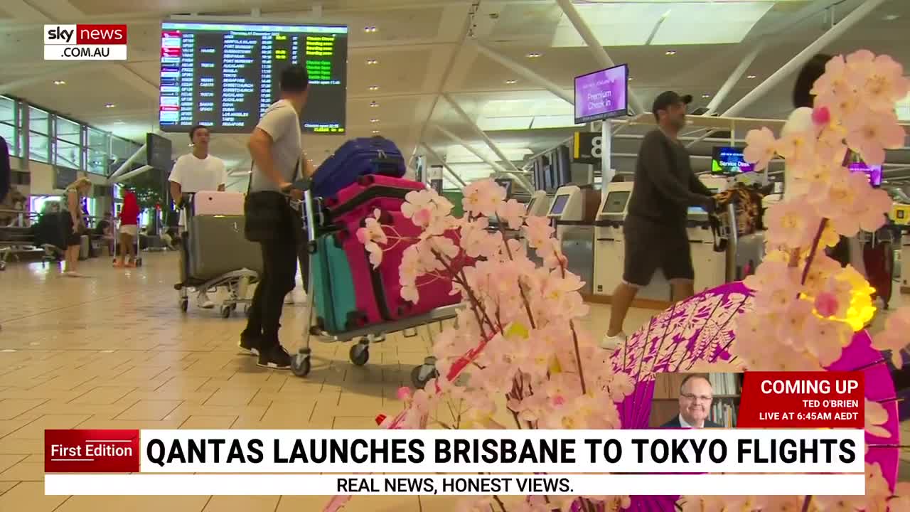 Qantas launches Brisbane to Tokyo flights