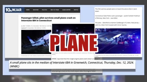 Fact Check: Video Does NOT Show A 'Drone Down' In New Jersey -- Small Plane Crashed In Connecticut