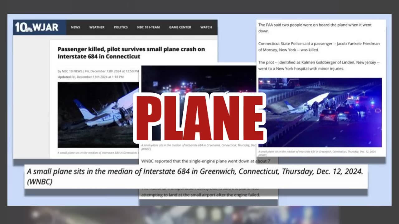 Fact Check: Video Does NOT Show A 'Drone Down' In New Jersey -- Small Plane Crashed In Connecticut