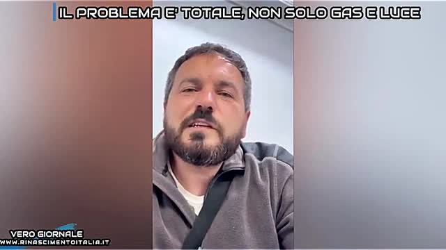 Tony Grazioso; Il problema è totale, non solo gas e luce - Vero Giornale 03.10.2022