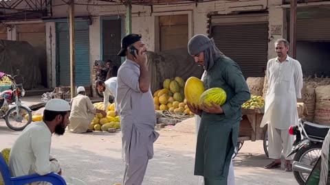 Vegetable seller prank - giving yellow melon to strangers to hold for me prank - joker pranks latest