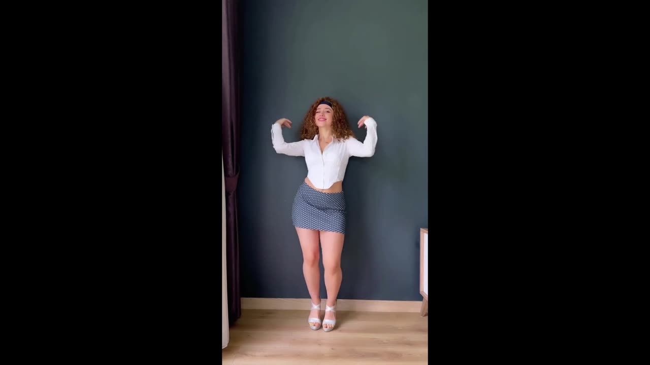 Curly hair professional dance