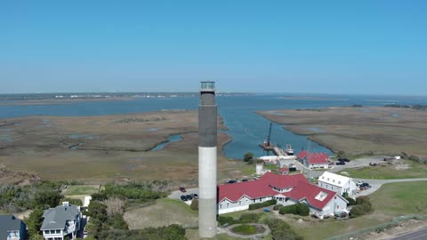 Drone Flight at Oak Island Lighthouse