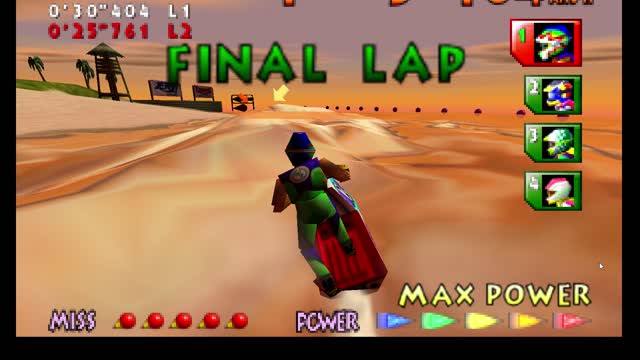 Wave Race Round 2 Sunset Bay Nintendo 64