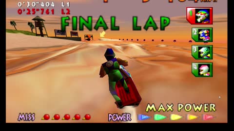 Wave Race Round 2 Sunset Bay Nintendo 64