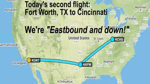 2020-5-10, B767 Take Off Ontario, (ONT), Landing & Take Off Fort Worth, (AFW), Landing Cincinnati (CVG)