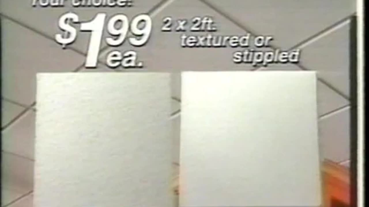 September 24, 2000 - Suspended Ceiling Tiles & Paint On Sale at Menards