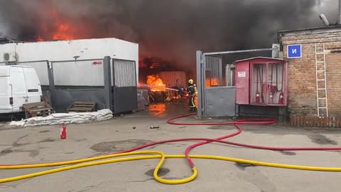 During yesterday's fire in Kiev, a company helping the Armed Forces suffered huge losses