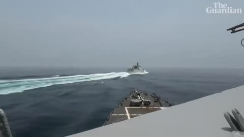 US Navy video shows close encounter with Chinese warship