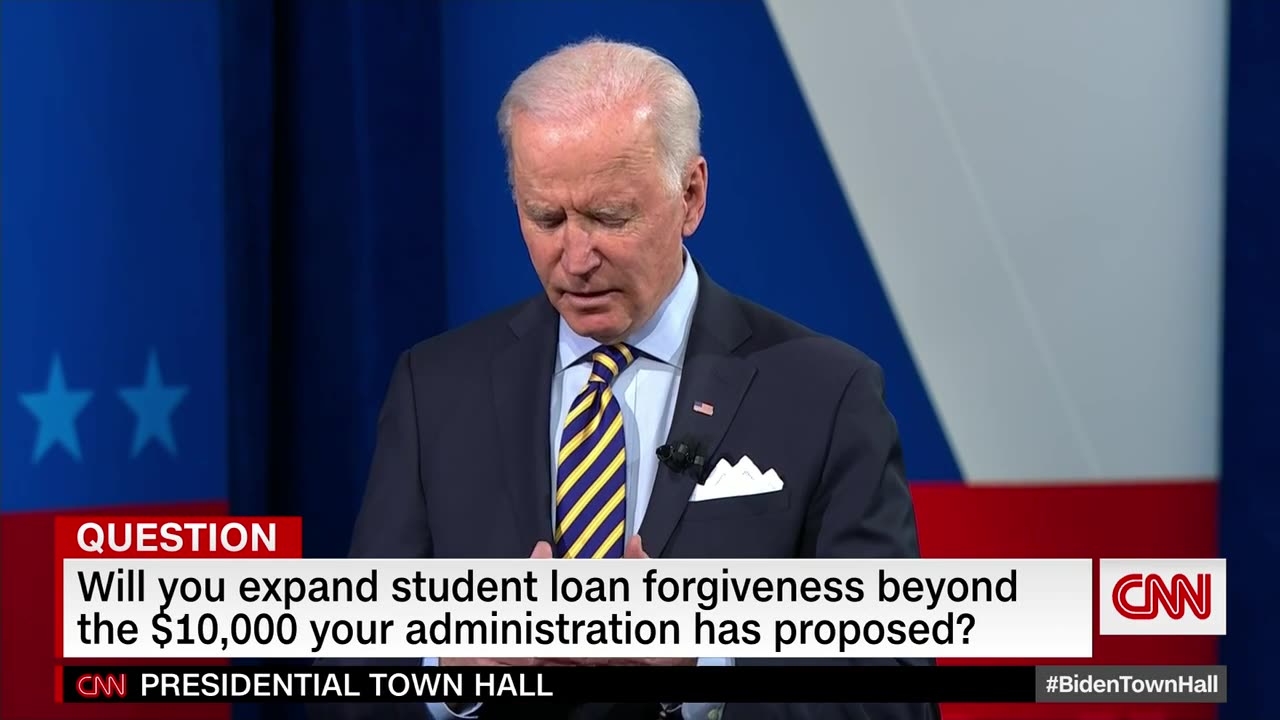 FLASHBACK: Joe Biden responds to a question about student loans