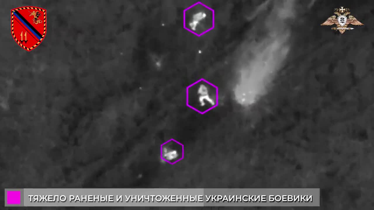 Russian drones dropping grenades on Ukrainian trenches