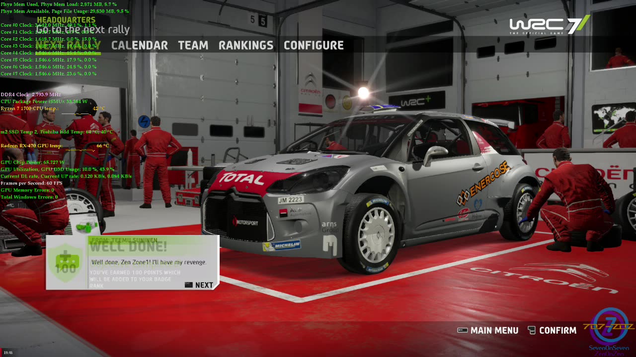 WRC 7 1-12 Career WRC 2 Che Guevara final stage