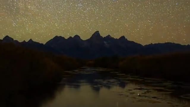 Tetons under starlight