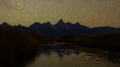 Tetons under starlight