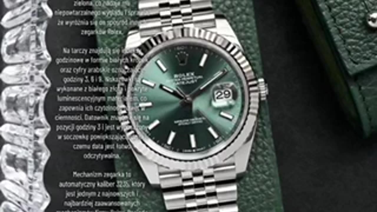 Rolex datejust ref:101031 Green dial