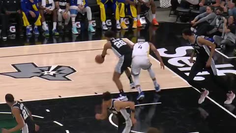 Wemby with REJECTION! Protects the Rim (Warriors-Spurs)