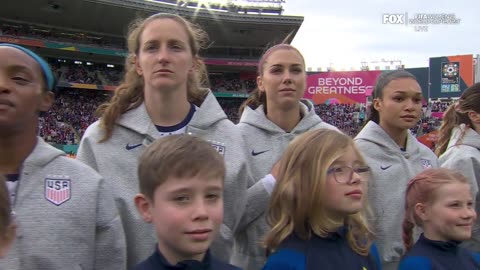 Why is the female U.S. soccer team not singing the national anthem?