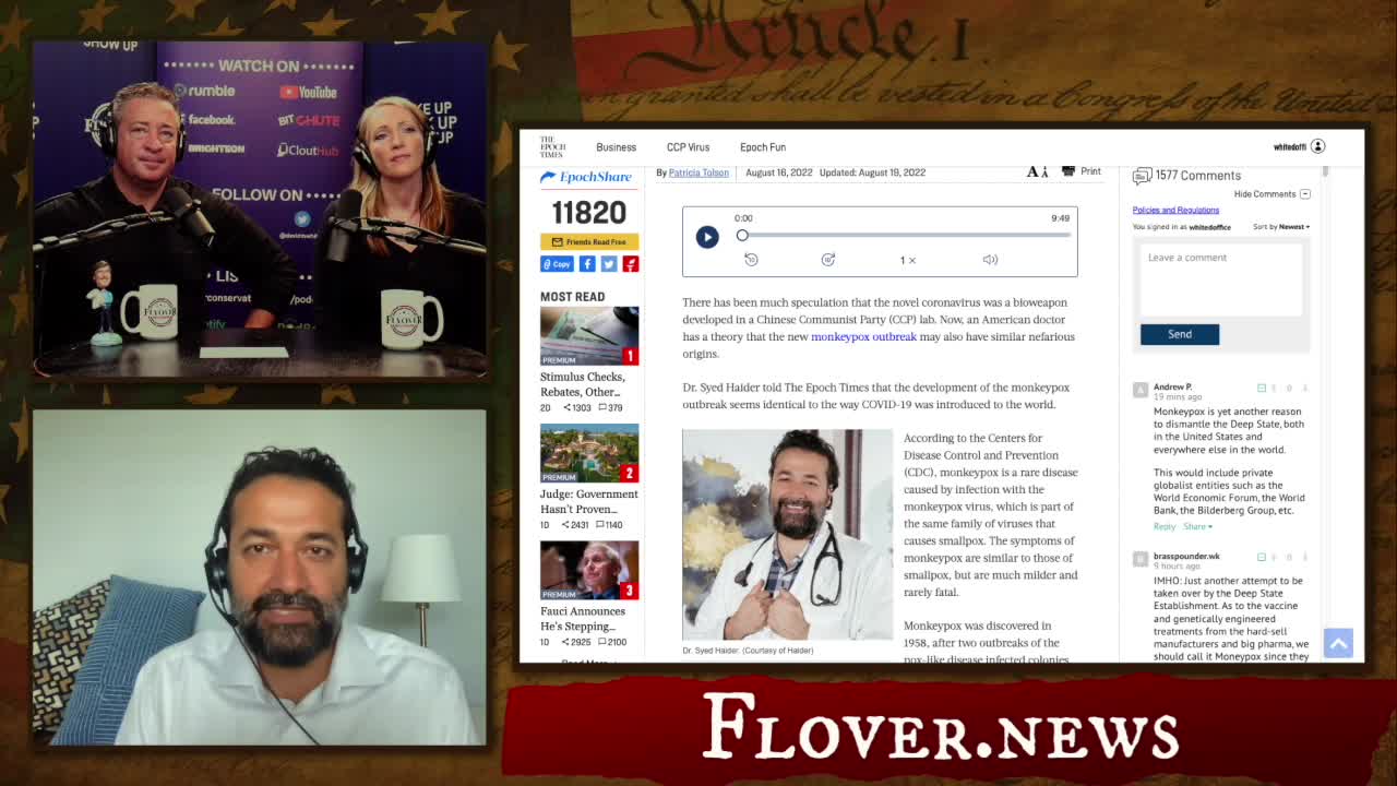 FULL INTERVIEW: A Human Engineered Bioweapon Called Monkeypox - Dr. Haider | Flyover Conservatives