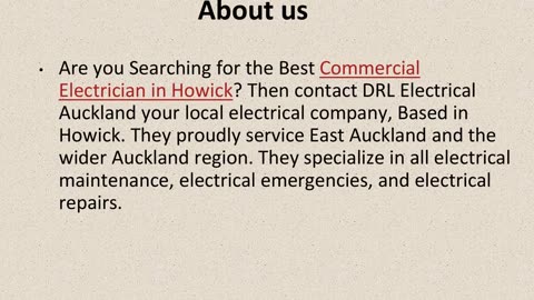 Get The Best Commercial Electrician in Howick.