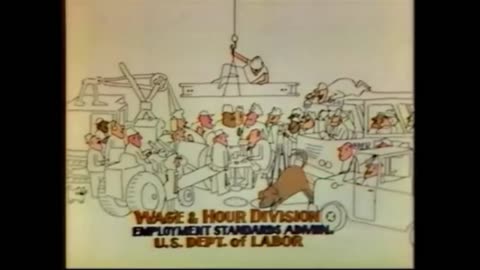 U.S. Dept. Of Labor $3.35 Minimum Wage Animated TV Commercial - 1980's