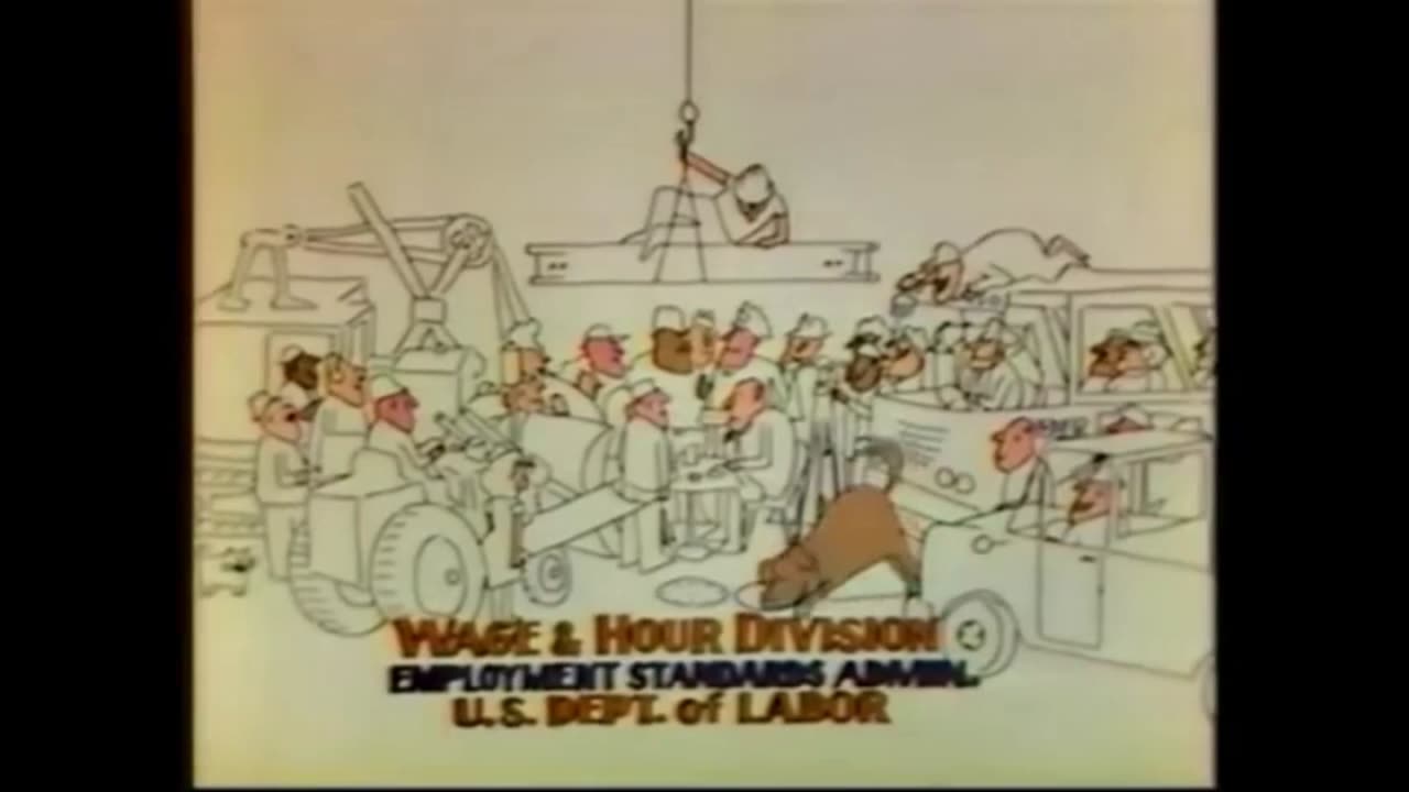 U.S. Dept. Of Labor $3.35 Minimum Wage Animated TV Commercial - 1980's