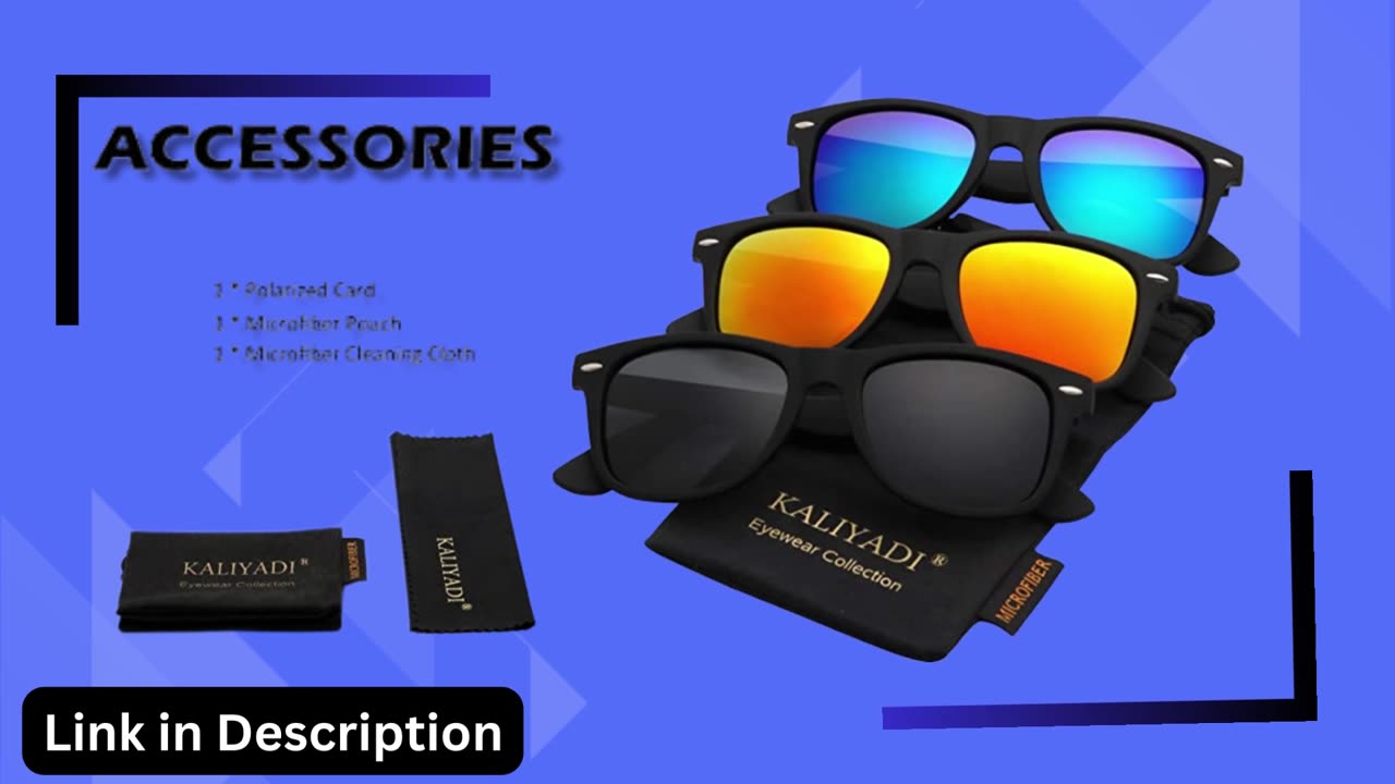 KALIYADI Polarized Sunglasses for Men and Women