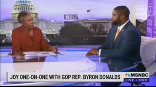 Byron Donalds Shuts Up Racist MSNBC Host Joy Reid