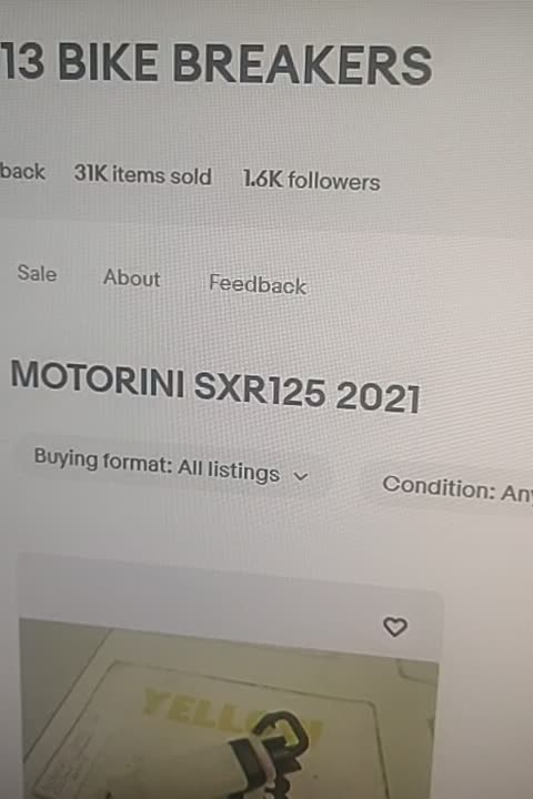 Motorini SXR125 parts for sale